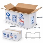 Second Hand Double Wall Box 610 x 410 x 280mm | White Printed
