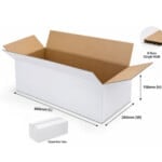 Single wall cardboard box 494 x 260 x 198mm